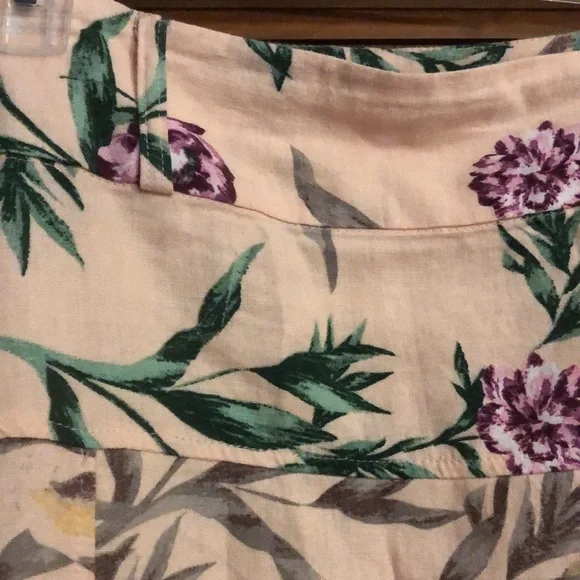 Athena Marie linen blend a-line floral skirt - Picture 5 of 7